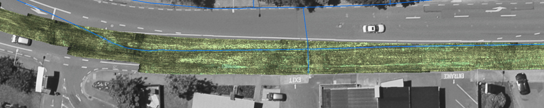 Impulse Radar Raptor45 Array Gpr: Ac Watermain Location Designation 8 Array Gpr Scan With Water Only 1