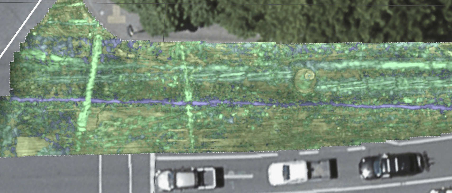 Impulse Radar Raptor45 Array Gpr: Ac Watermain Location Designation 4 Array Gpr Scan
